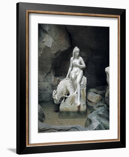 Nymph with a Goat, from the Laiterie de La Reine-Pierre Julien-Framed Giclee Print