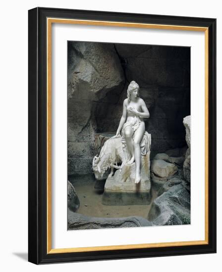 Nymph with a Goat, from the Laiterie de La Reine-Pierre Julien-Framed Giclee Print
