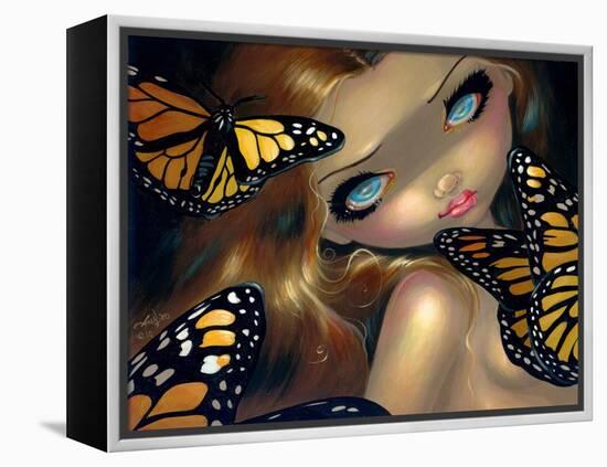 Nymph with Monarchs-Jasmine Becket-Griffith-Framed Stretched Canvas