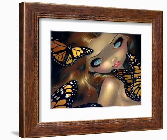 Nymph with Monarchs-Jasmine Becket-Griffith-Framed Art Print