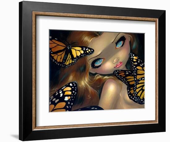 Nymph with Monarchs-Jasmine Becket-Griffith-Framed Art Print