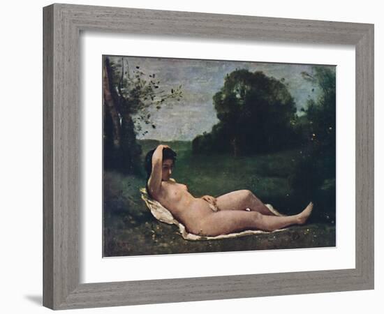 'Nymphe', 1859, (1937)-Jean-Baptiste-Camille Corot-Framed Giclee Print