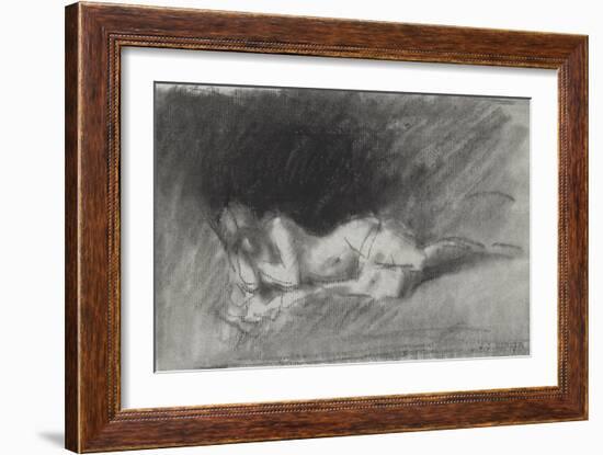 Nymphe endormie-Jean Jacques Henner-Framed Giclee Print