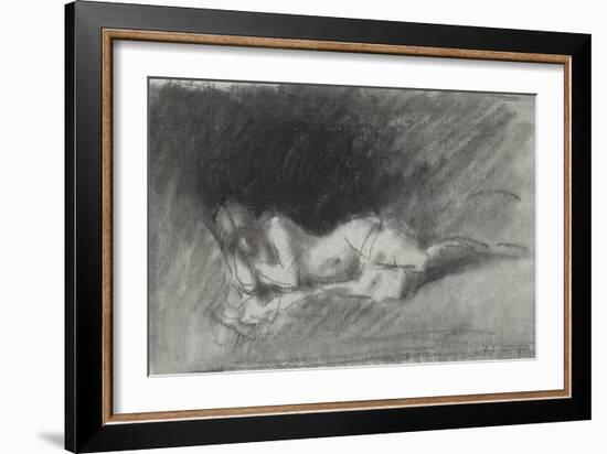 Nymphe endormie-Jean Jacques Henner-Framed Giclee Print