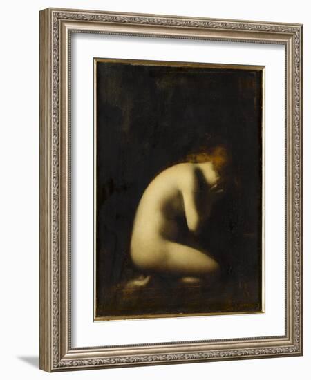 Nymphe qui pleure, réplique du tableau du Salon de 1884-Jean Jacques Henner-Framed Giclee Print