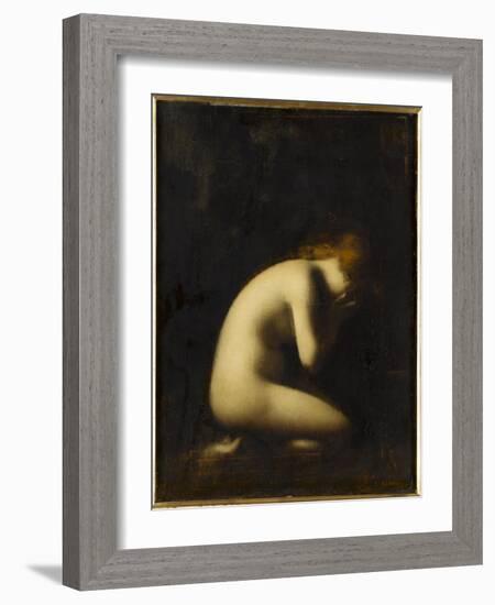 Nymphe qui pleure, réplique du tableau du Salon de 1884-Jean Jacques Henner-Framed Giclee Print