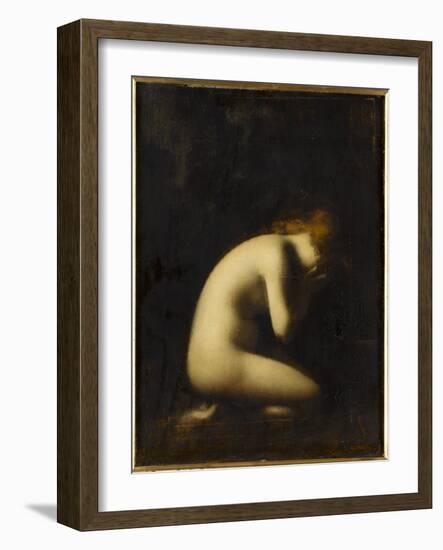 Nymphe qui pleure, réplique du tableau du Salon de 1884-Jean Jacques Henner-Framed Giclee Print