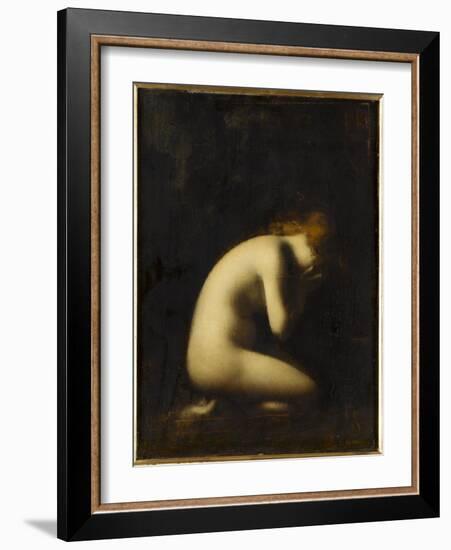 Nymphe qui pleure, réplique du tableau du Salon de 1884-Jean Jacques Henner-Framed Giclee Print