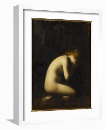 Nymphe qui pleure, réplique du tableau du Salon de 1884-Jean Jacques Henner-Framed Giclee Print