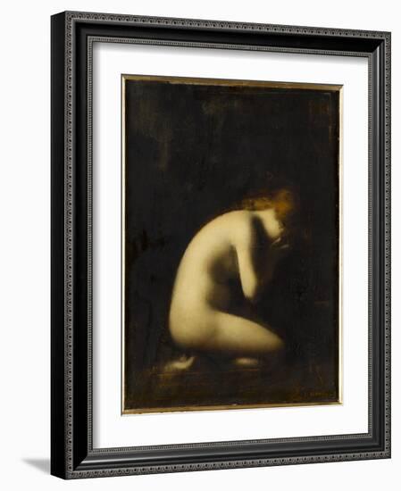 Nymphe qui pleure, réplique du tableau du Salon de 1884-Jean Jacques Henner-Framed Giclee Print