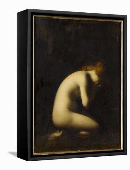 Nymphe qui pleure, réplique du tableau du Salon de 1884-Jean Jacques Henner-Framed Premier Image Canvas