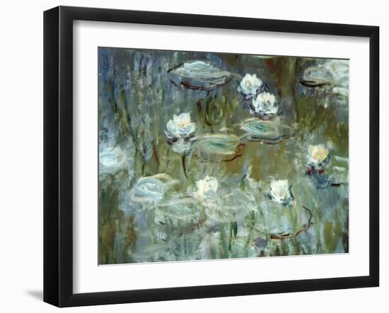 Nymphéas, 1910, (Ausschnitt)-Claude Monet-Framed Premium Giclee Print