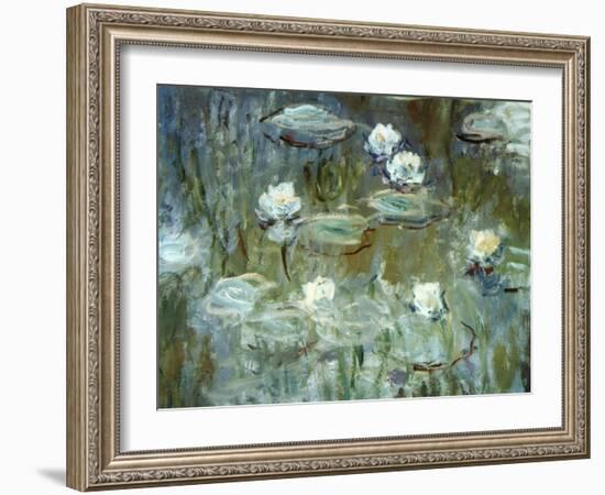 Nymphéas, 1910, (Ausschnitt)-Claude Monet-Framed Giclee Print