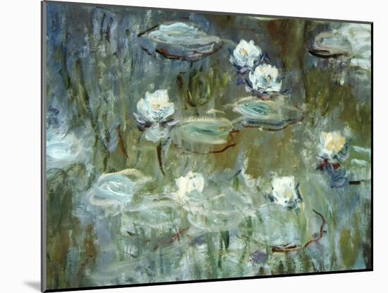 Nymphéas, 1910, (Ausschnitt)-Claude Monet-Mounted Giclee Print