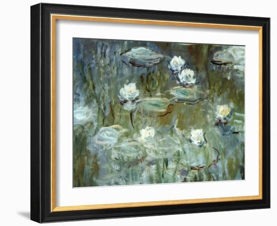 Nymphéas, 1910, (Ausschnitt)-Claude Monet-Framed Giclee Print