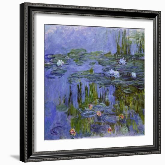 Nymphéas, 1913-Claude Monet-Framed Giclee Print