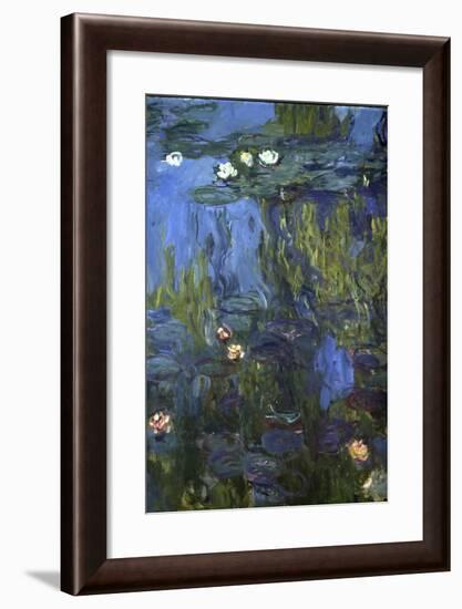 Nympheas, 1914-17-Claude Monet-Framed Giclee Print