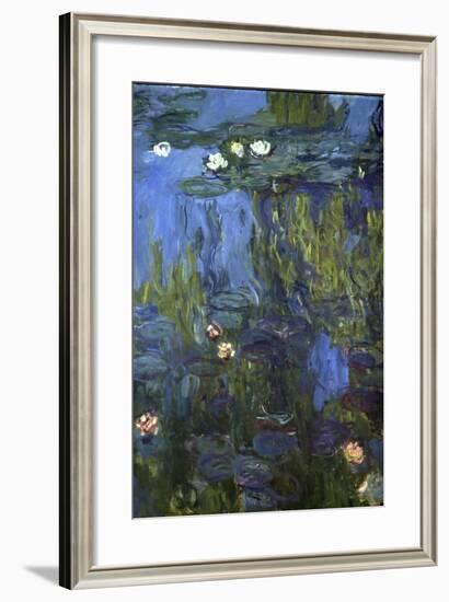 Nympheas, 1914-17-Claude Monet-Framed Giclee Print