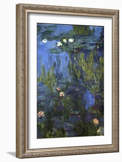 Nympheas, 1914-17-Claude Monet-Framed Giclee Print