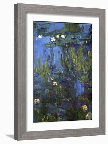 Nympheas, 1914-17-Claude Monet-Framed Giclee Print