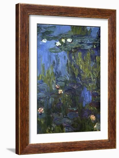 Nympheas, 1914-17-Claude Monet-Framed Giclee Print