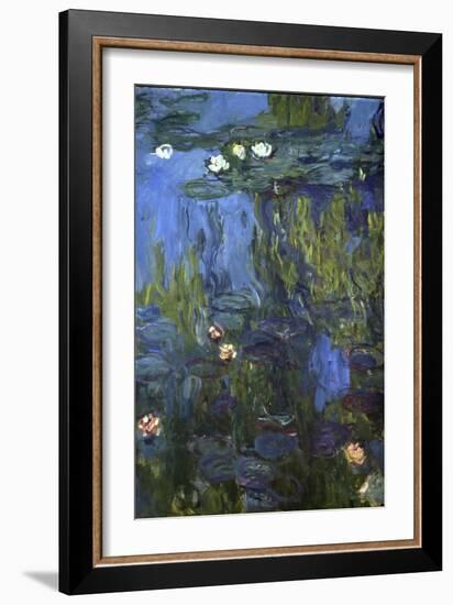 Nympheas, 1914-17-Claude Monet-Framed Giclee Print