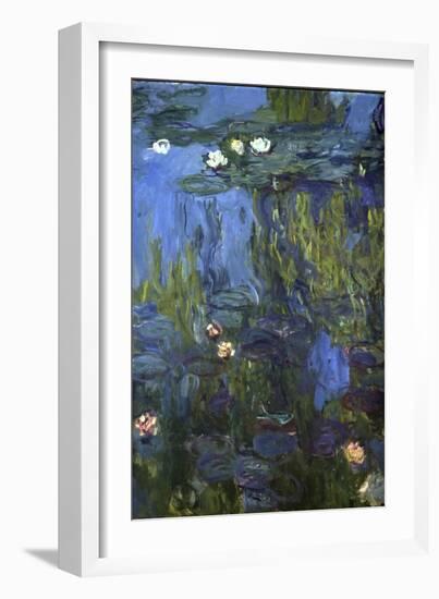 Nympheas, 1914-17-Claude Monet-Framed Giclee Print