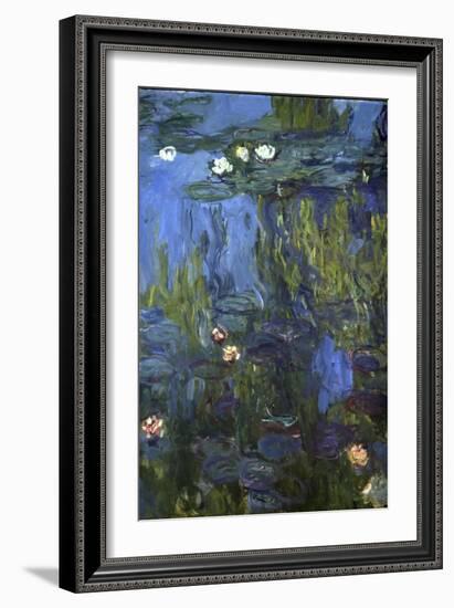 Nympheas, 1914-17-Claude Monet-Framed Giclee Print