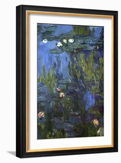 Nympheas, 1914-17-Claude Monet-Framed Giclee Print