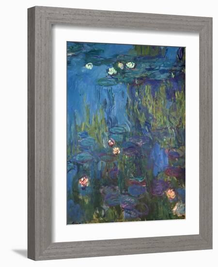 Nympheas, 1914-17-Claude Monet-Framed Giclee Print