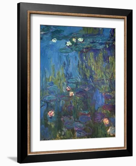 Nympheas, 1914-17-Claude Monet-Framed Giclee Print