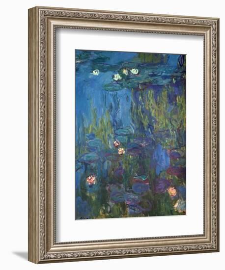 Nympheas, 1914-17-Claude Monet-Framed Giclee Print