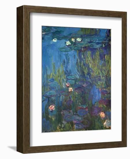 Nympheas, 1914-17-Claude Monet-Framed Giclee Print