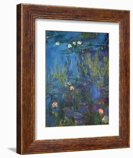 Nympheas, 1914-17-Claude Monet-Framed Giclee Print