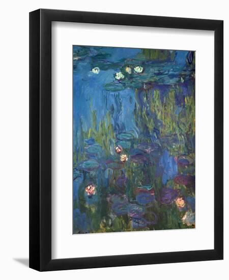 Nympheas, 1914-17-Claude Monet-Framed Giclee Print