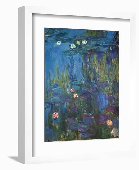 Nympheas, 1914-17-Claude Monet-Framed Giclee Print