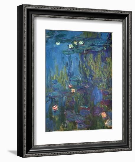 Nympheas, 1914-17-Claude Monet-Framed Giclee Print