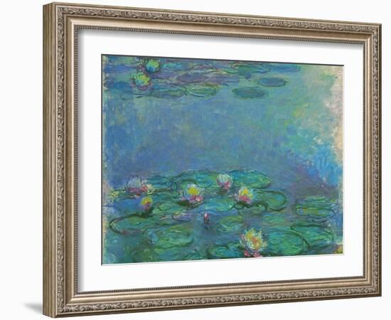 Nymphéas, 1914/1917-Claude Monet-Framed Giclee Print