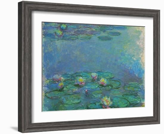 Nymphéas, 1914/1917-Claude Monet-Framed Giclee Print