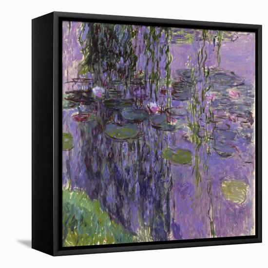 Nympheas, 1916-19-Claude Monet-Framed Premier Image Canvas