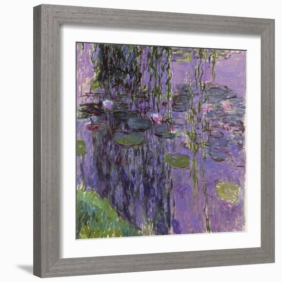 Nympheas, 1916-19-Claude Monet-Framed Giclee Print