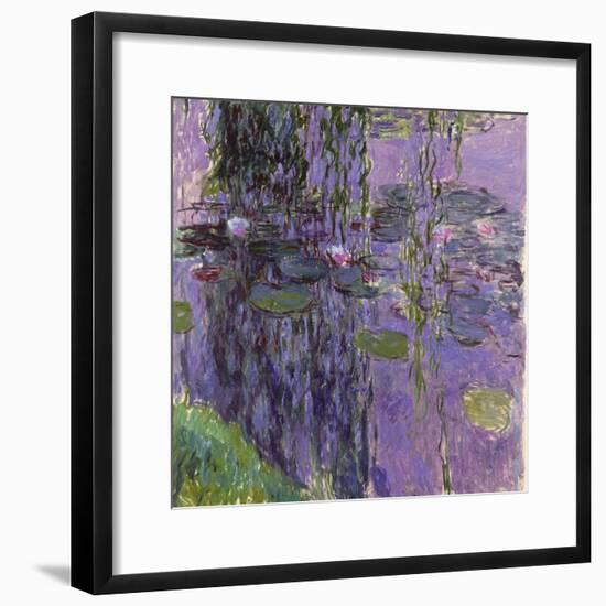 Nympheas, 1916-19-Claude Monet-Framed Giclee Print