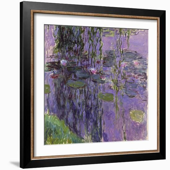 Nympheas, 1916-19-Claude Monet-Framed Giclee Print