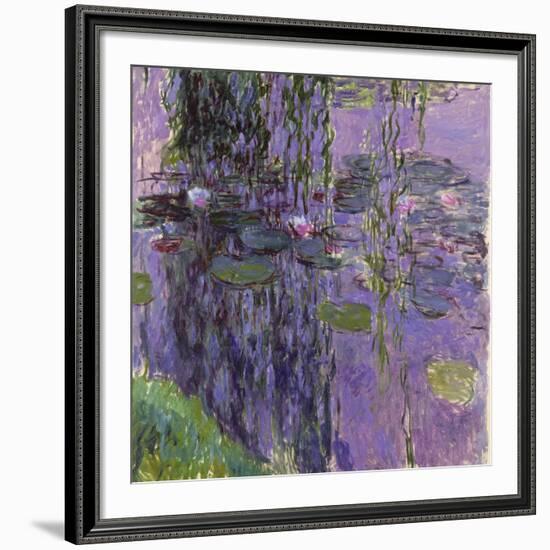 Nympheas, 1916-19-Claude Monet-Framed Giclee Print