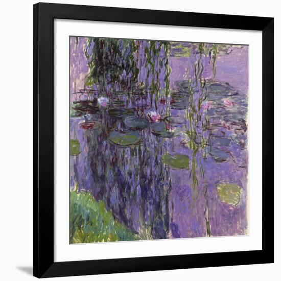 Nympheas, 1916-19-Claude Monet-Framed Giclee Print