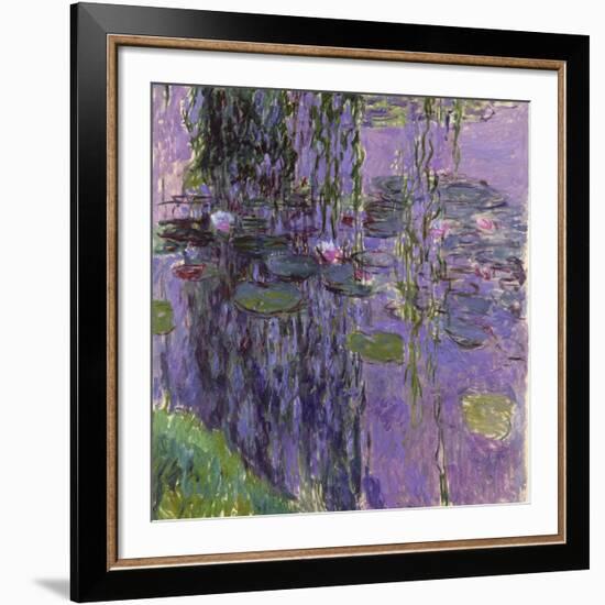 Nympheas, 1916-19-Claude Monet-Framed Giclee Print