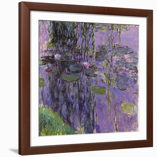 Nympheas, 1916-19-Claude Monet-Framed Giclee Print