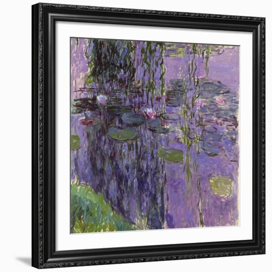 Nympheas, 1916-19-Claude Monet-Framed Giclee Print