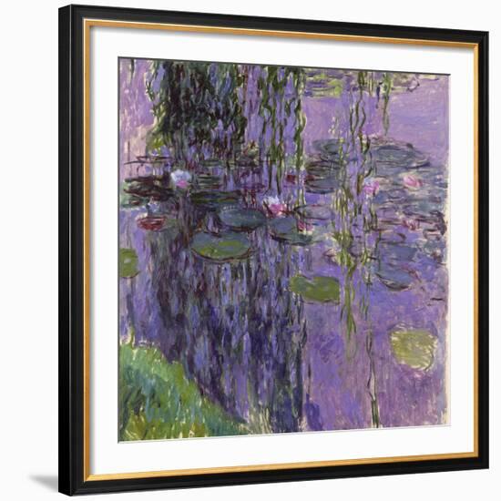 Nympheas, 1916-19-Claude Monet-Framed Giclee Print