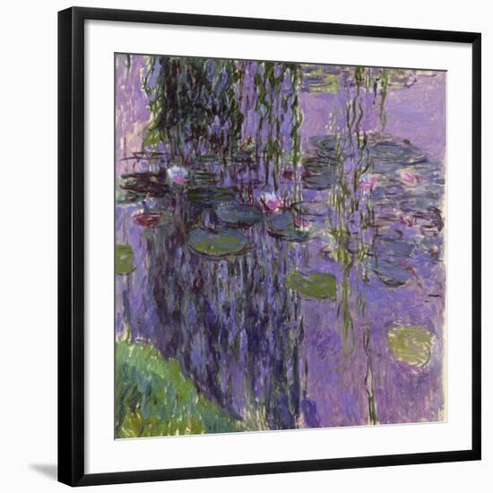 Nympheas, 1916-19-Claude Monet-Framed Giclee Print